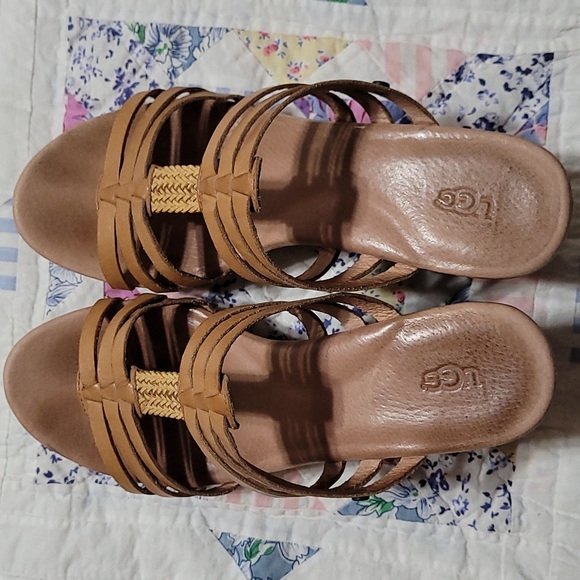 UGG Wedge Sandals Size 8 - Picture 5 of 10